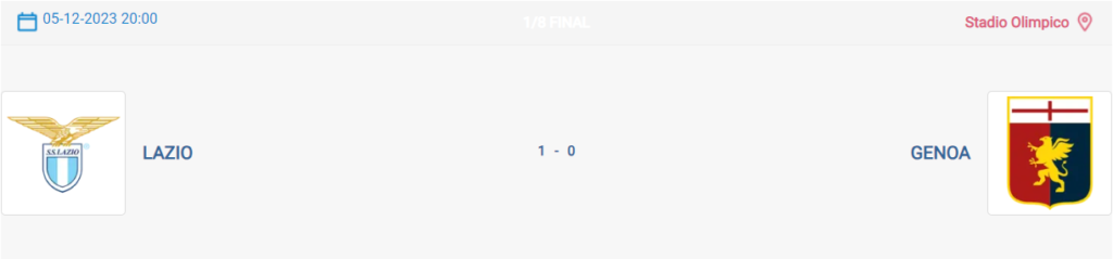 Lazio vs. Genoa